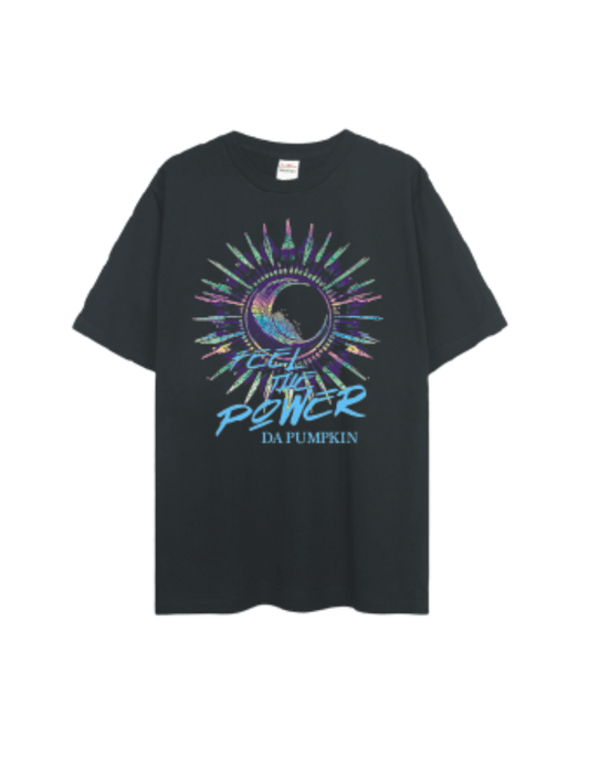 Cyber Eclipse Reflective T-Shirt For Festival And Rave – Glow-In-The-Dark, Oversized Fit, Limited Edition